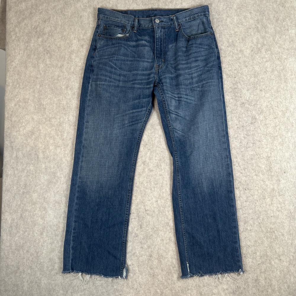 Levis 559 Jeans Men 34x32 Blue Loose Straight Skater Baggy Grunge Distressed